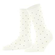 Falke Strømper Women Spike Dot Socks Benhvit bomull Str 35/38 Dame