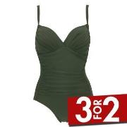 Damella Miranda Swimsuit Mørkgrørnn  D/E 46 Dame