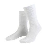 Amanda Christensen Strømper 3P Grade Wide Rib Ankle Socks Hvit Str 47/...