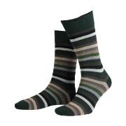 Amanda Christensen Strømper 3P True Block Stripe Ankle Sock Svart/Grøn...