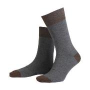 Amanda Christensen Strømper True Contrast Ankle Sock Grå Str 47/50