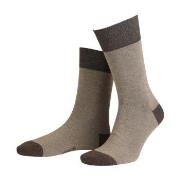 Amanda Christensen Strømper True Contrast Ankle Sock Lysbrun  Str 47/5...