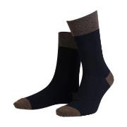 Amanda Christensen Strømper 3P True Contrast Ankle Sock Svart/brun Str...