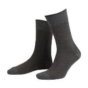 Amanda Christensen Strømper True Stripe Ankle Sock Grå Str 47/50