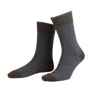 Amanda Christensen Strømper True Stripe Ankle Sock Brun Str 39/42
