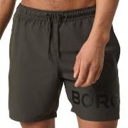 Björn Borg Badebukser Logo Swim Shorts Mørkgrå  polyester X-Large Herr...