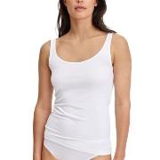 Calida Essential Cotton Tank Top Hvit bomull X-Small Dame