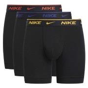 Nike 3P Everyday Essentials Cotton Stretch Boxer Svart/Gul bomull X-La...