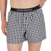 Armani Woven Boxer Hvit/Svart bomull X-Large Herre