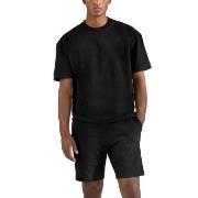 Bread and Boxers Lounge Tee Svart økologisk bomull X-Large Herre