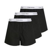 Calvin Klein 3P Slim Boxers Svart bomull Medium Herre