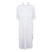 Missya Lione Beach Dress Hvit bomull Small Dame