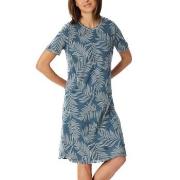 Schiesser Comfort Nightwear Short Sleepshirt Blå 40 Dame