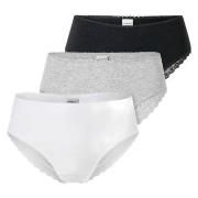 Schiesser Truser 3P Modern Brazillian Slips Mixed bomull 36 Dame