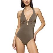 Triumph Midnight Swim OP 01 Swimsuit Khaki C 38 Dame