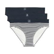 Marc O Polo Bottom Briefs Truser 3P Hvit/Marine bomull X-Small Dame