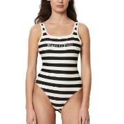 Marc O Polo Stripe Swimsuit Hvit/Svart X-Small Dame