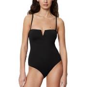 Marc O Polo Bandeau Swimsuit Svart Medium Dame