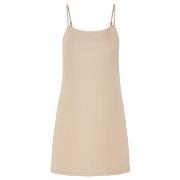 Naturana Slip Plain Beige polyester 52 Dame