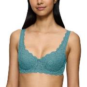 Triumph BH Amourette Wired Bra With Lace Turkis E 85 Dame