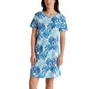 Calida Coastal Dreams Sleepshirt Hvit Mønster  bomull Medium Dame