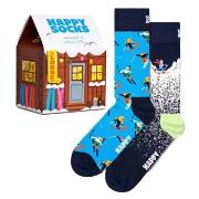 Happy socks Strømper 2P Skiing Chalet Gift Set Mixed Str 41/46