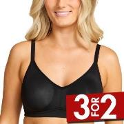 Damella BH Carla Soft Bra Svart polyester F 80 Dame