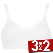 Damella BH Carla Soft Bra Hvit polyester B 80 Dame
