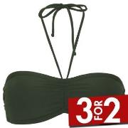 Damella Olivia Padded Bikini Bra Mørkgrørnn  40 Dame