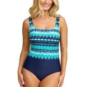 Damella Patricia Swimsuit Blå Mønster 40 Dame