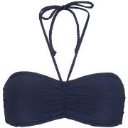 Damella Olivia Textured Padded Bikini Bra Marine nylon 36 Dame