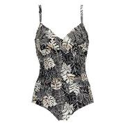 Damella Tara Swimsuit Pattern Svart Mønster 38 Dame