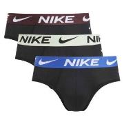 Nike 3P Dri-Fit Essential Micro Hip Brief Svart/brun bomull XX-Large H...