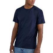 Bread and Boxers Light Weight Tee Marine økologisk bomull Medium Herre