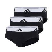 adidas 3P Active Flex Cotton Brief Hvit/Svart bomull Medium Herre