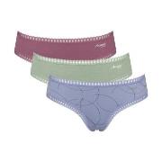Sloggi Truser 3P GO Crush Hipster Briefs Blå/Rosa bomull X-Large Dame