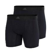 adidas 2P Active Flex Cotton Ergonomic Boxer Brief Svart bomull Medium...