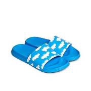 Happy Socks Cloudy Pool Slide Blå Mønster Str 44/45