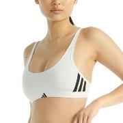 adidas BH Sport Active Essentials 3 Stripes Bralette Hvit bomull XX-La...