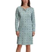 Calida Ornament Nights Long Sleeve Nightdress Blå Mønster bomull X-Sma...