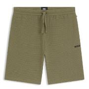 BOSS Waffle Nightwear Shorts Lysegrønn Large Herre