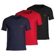 HUGO 3P Triplet T-Shirt Rød/Blå  bomull Medium Herre