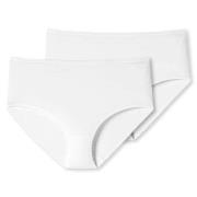 Schiesser Truser 2P 95-5 Organic Cotton Midi Briefs Hvit bomull X-Larg...