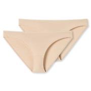 Schiesser Truser 2P 95-5 Organic Cotton Mini Briefs Beige bomull 3XL D...