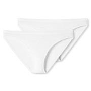 Schiesser Truser 2P 95-5 Organic Cotton Mini Briefs Hvit bomull Medium...