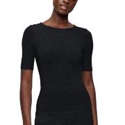 Triumph Beauty Layers Short Sleeve Wool Top Svart ull Medium Dame