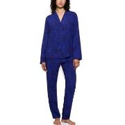 Triumph Boyfriend Fit Pyjama Mørkblå viskose 38 Dame