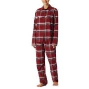 Schiesser Long Sleeve Pyjamas Rød bomull 40 Dame