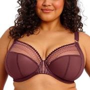 Elomi BH Matilda Underwired Plunge Bra Mørkrød   J 80 Dame