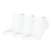 Calvin Klein Strømper 3P Sneaker Socks For Men Hvit Str 39/42 Herre